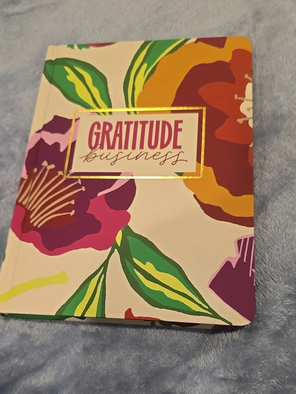❤️10/$40 Gratitude Business Floral Hardcover Notebook - Multicolor